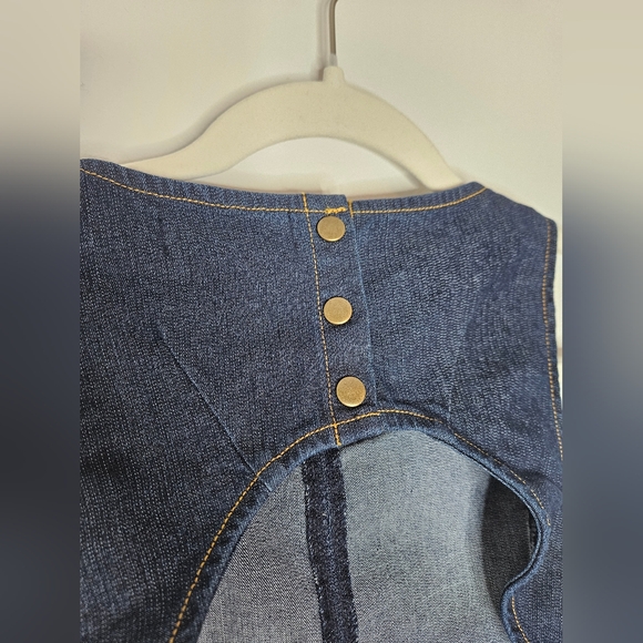 Silence + Noise Lilith Denim Cutout Shift Dress - Picture 9 of 13